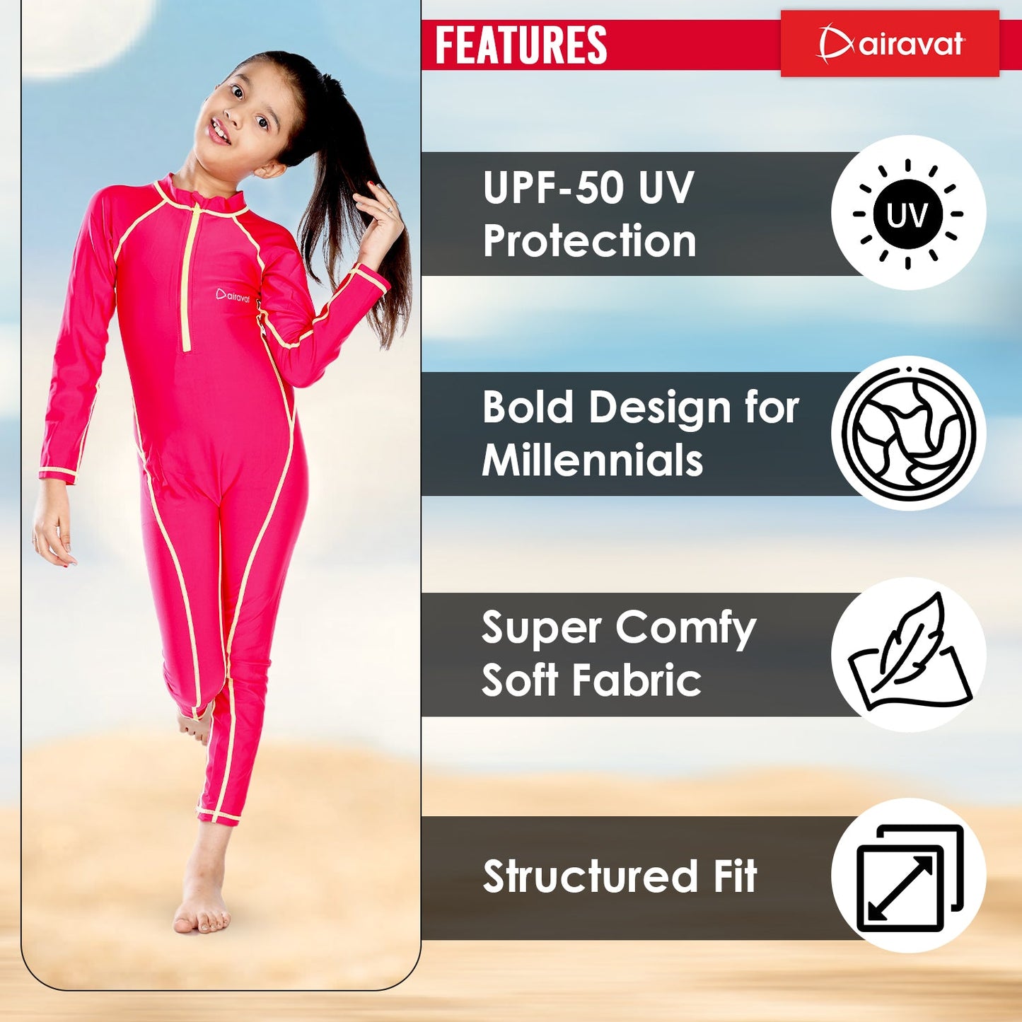 Airavat 1508 Children Swim Wear Full Body