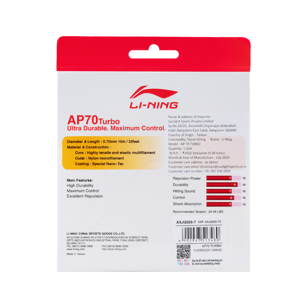 Li-Ning AP70 Turbo Badminton String