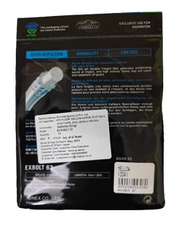 YONEX BG EXBOLT 63 BADMINTON STRING