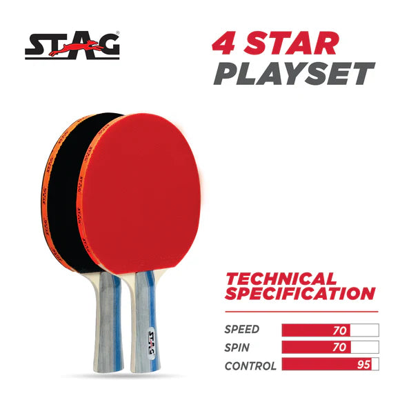 Stag Iconic 4 Star Table Tennis Playset