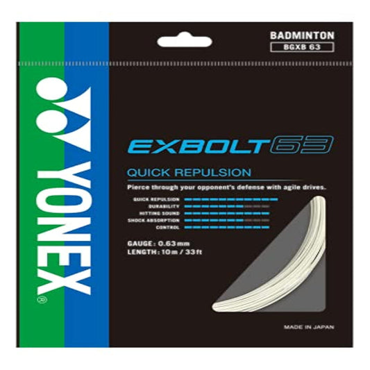 YONEX BG EXBOLT 63 BADMINTON STRING