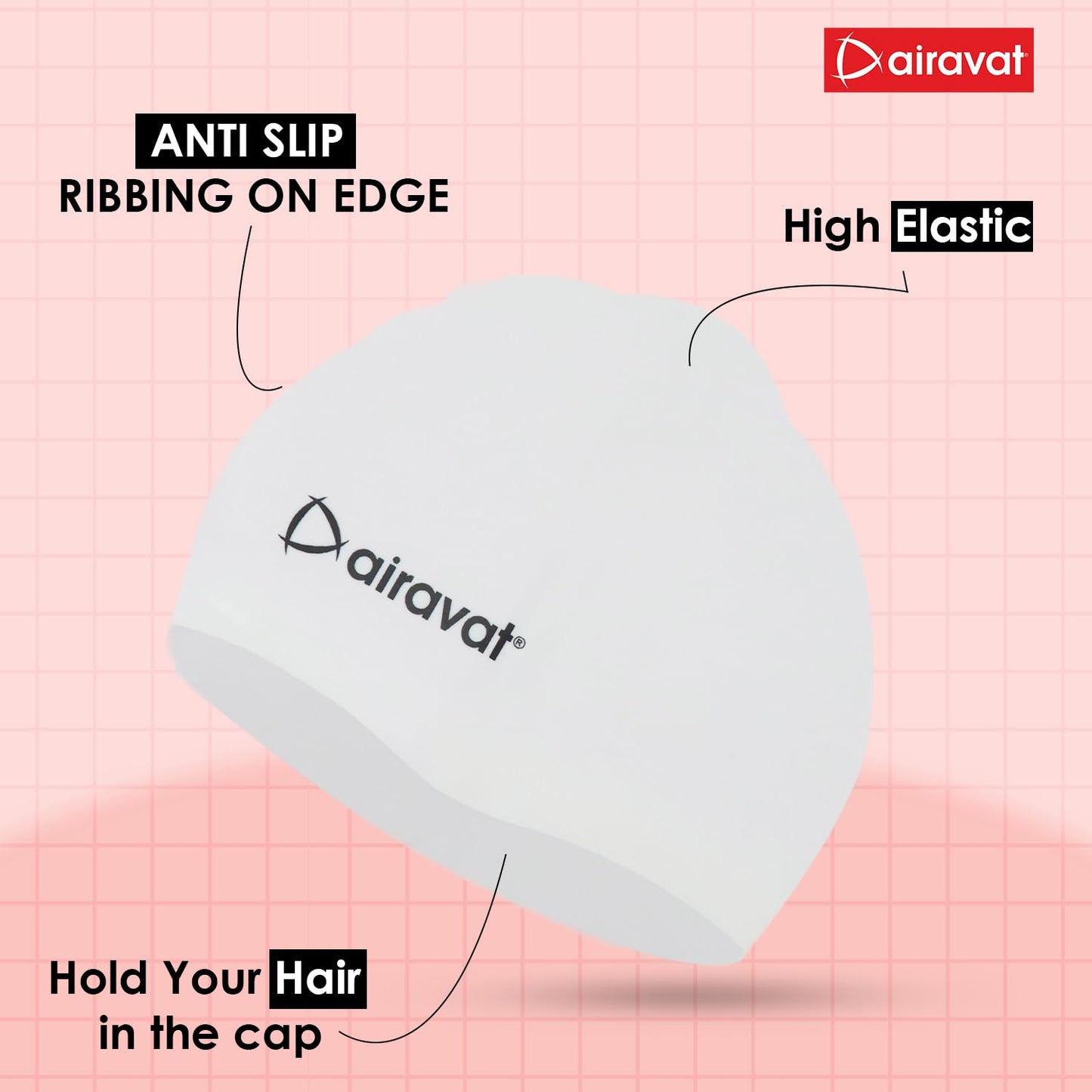 AIRAVAT BASIC SWIMMING CAP-001