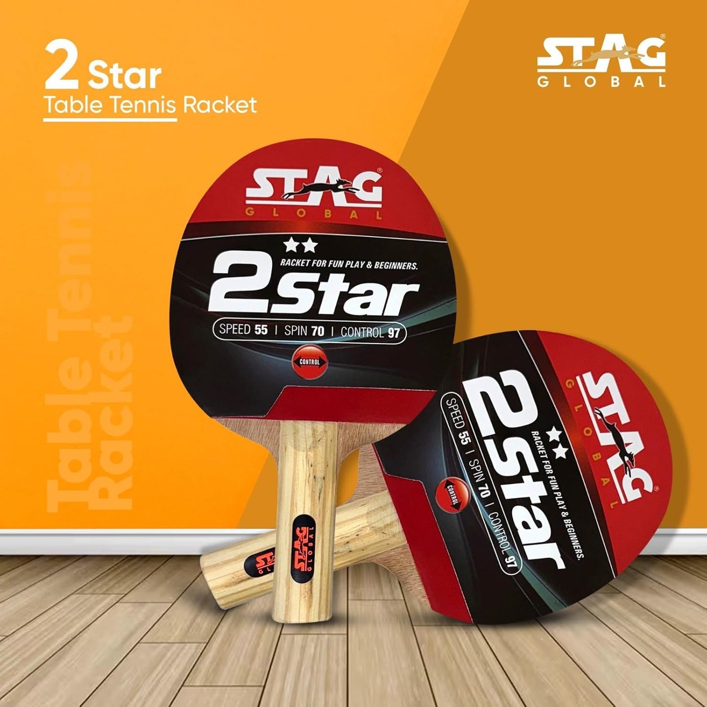Stag 2 Star Table Tennis Racquet