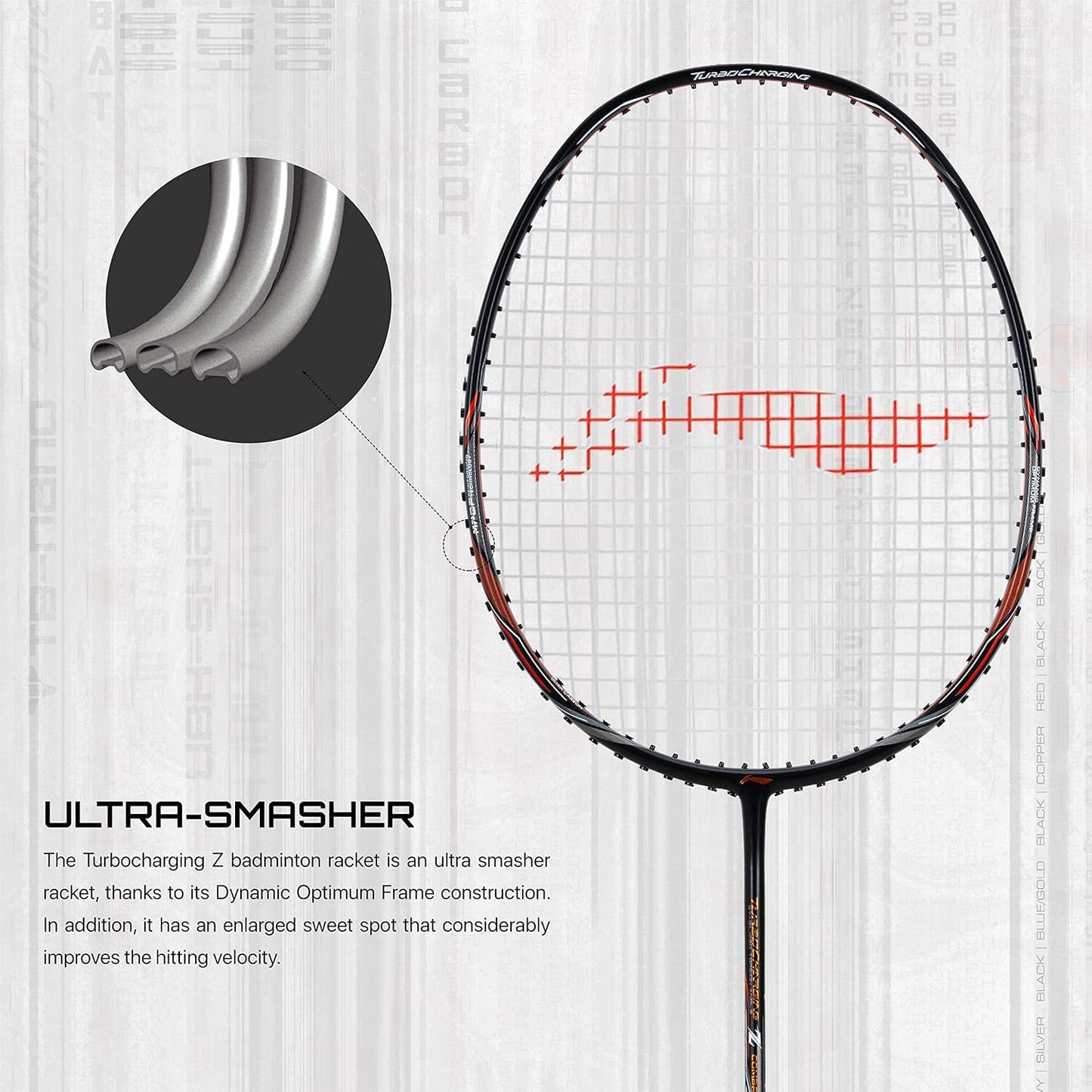 LINING Turbo Charging Z Combat BADMINTON RACQUET