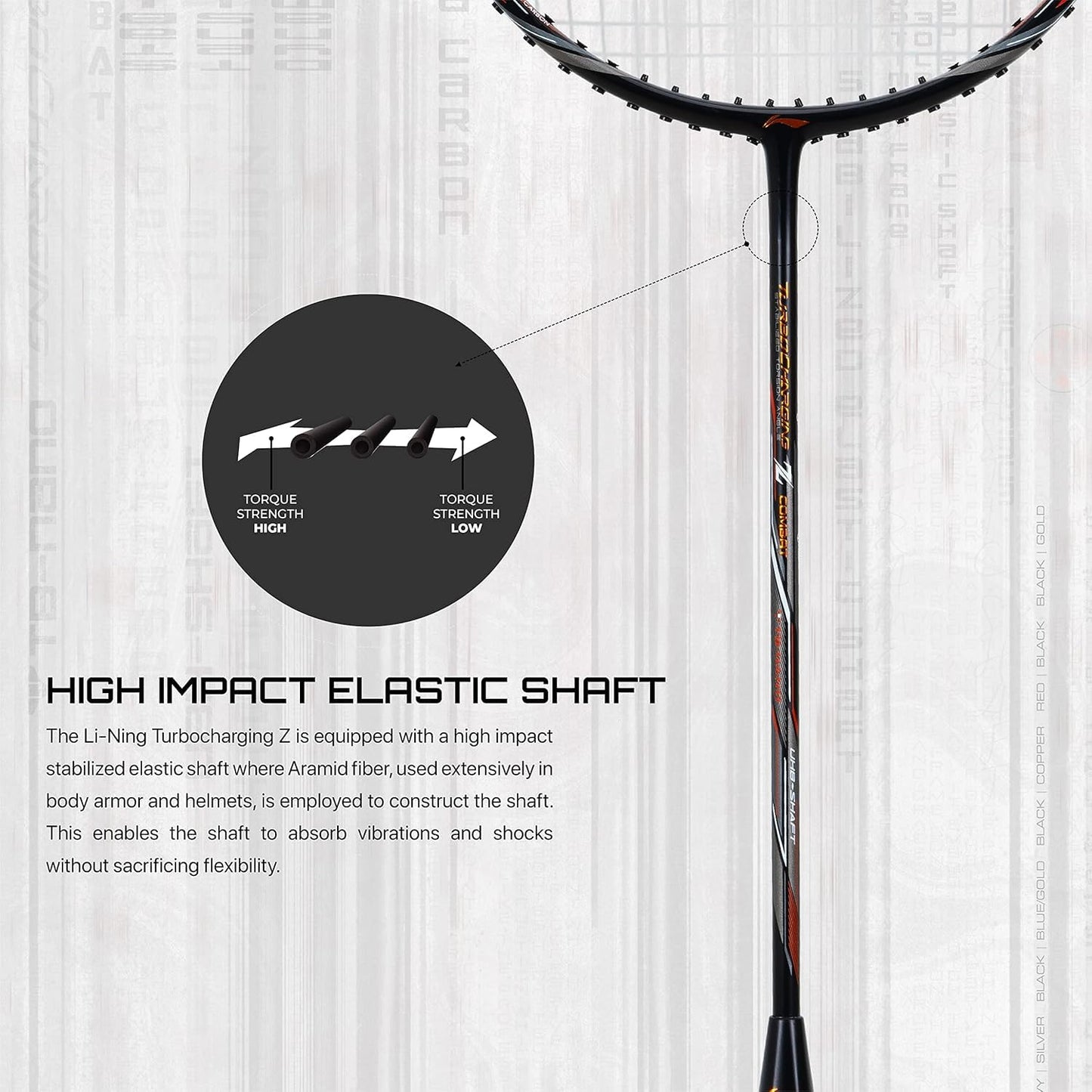 LINING Turbo Charging Z Combat BADMINTON RACQUET