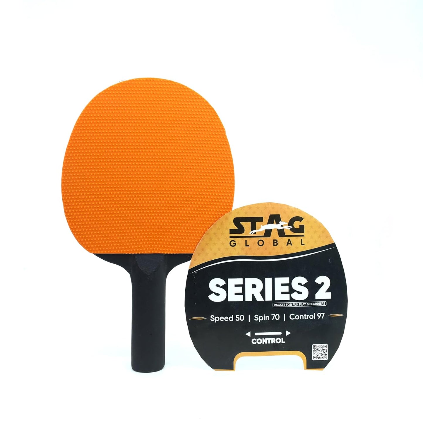 STAG GLOBAL SERIES 2 TABLE TENNIS RACKET PLAYSET (2 Racquets and 3 Balls)
