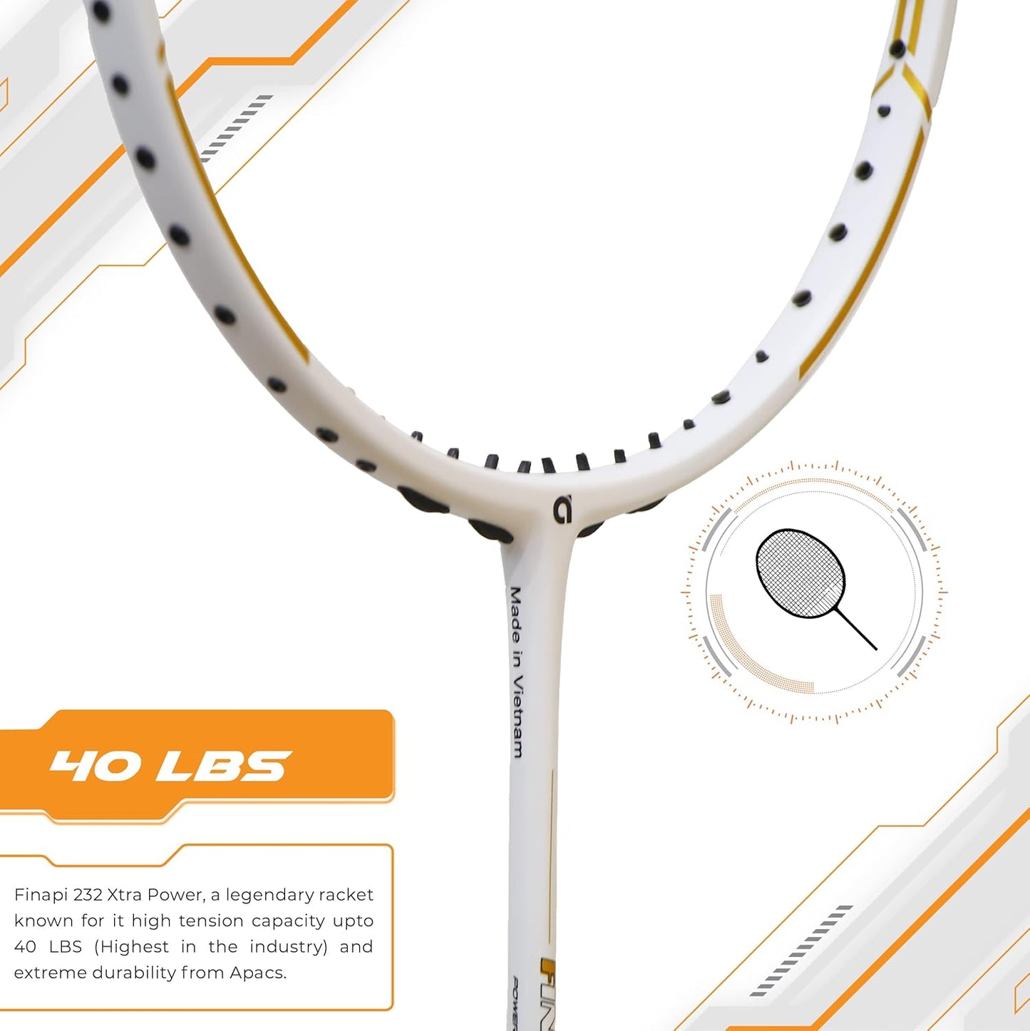 Apacs Finapi 232 Xtra Power Badminton Racket