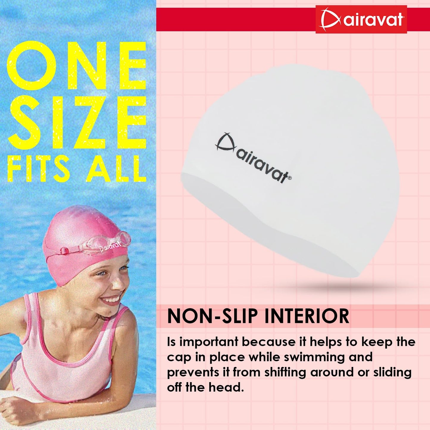 AIRAVAT BASIC SWIMMING CAP-001