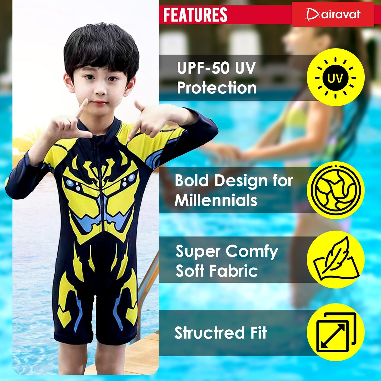 Airavat 1513 Children Swimming Costume 8931