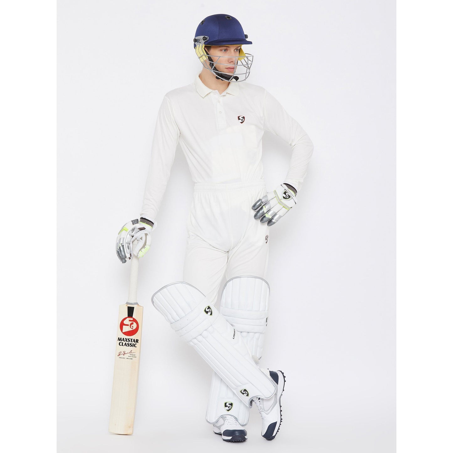 SG Club Full Sleeve Combo Cricket Whites