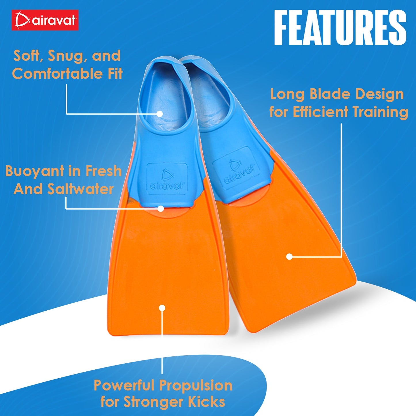 Airavat Long Float Fin 91.0 Swimming Fins