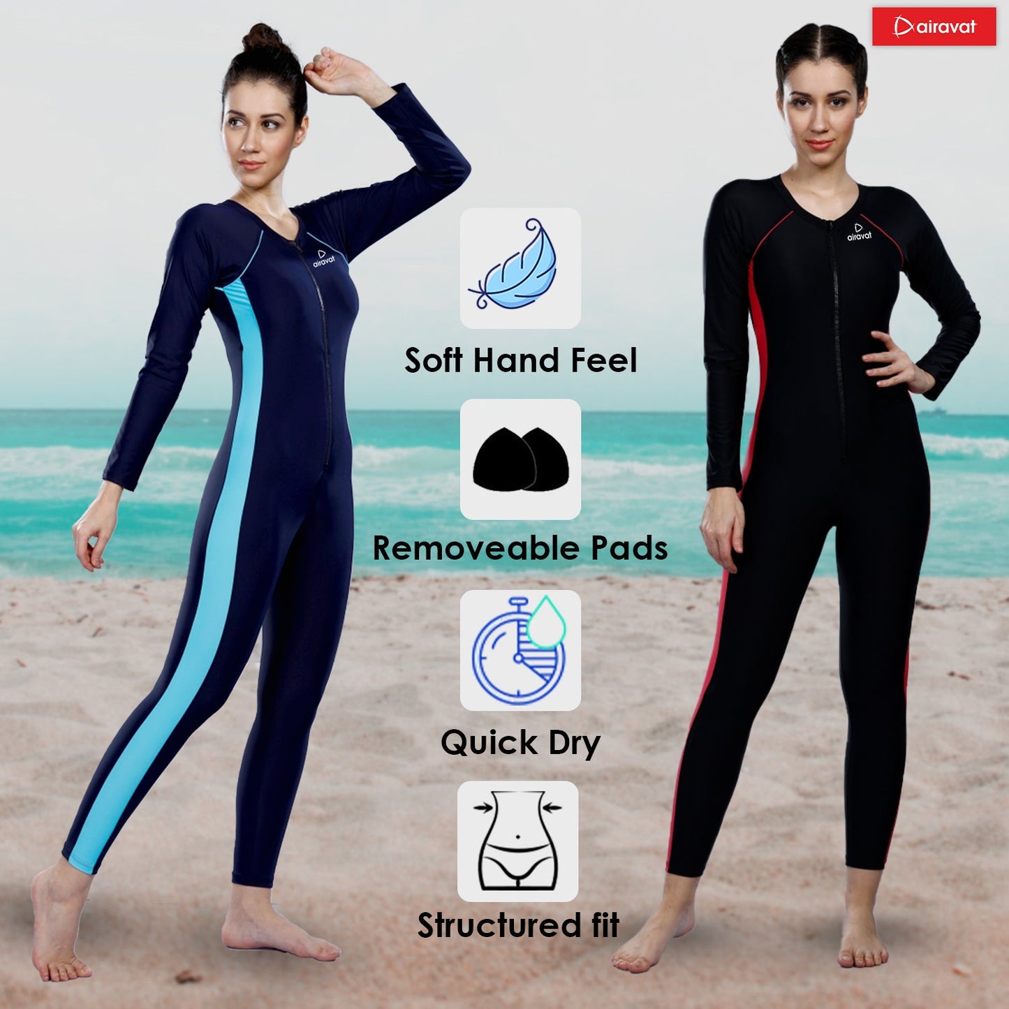 Airavat Dive 5004 Women's Swimming Full Body Suit