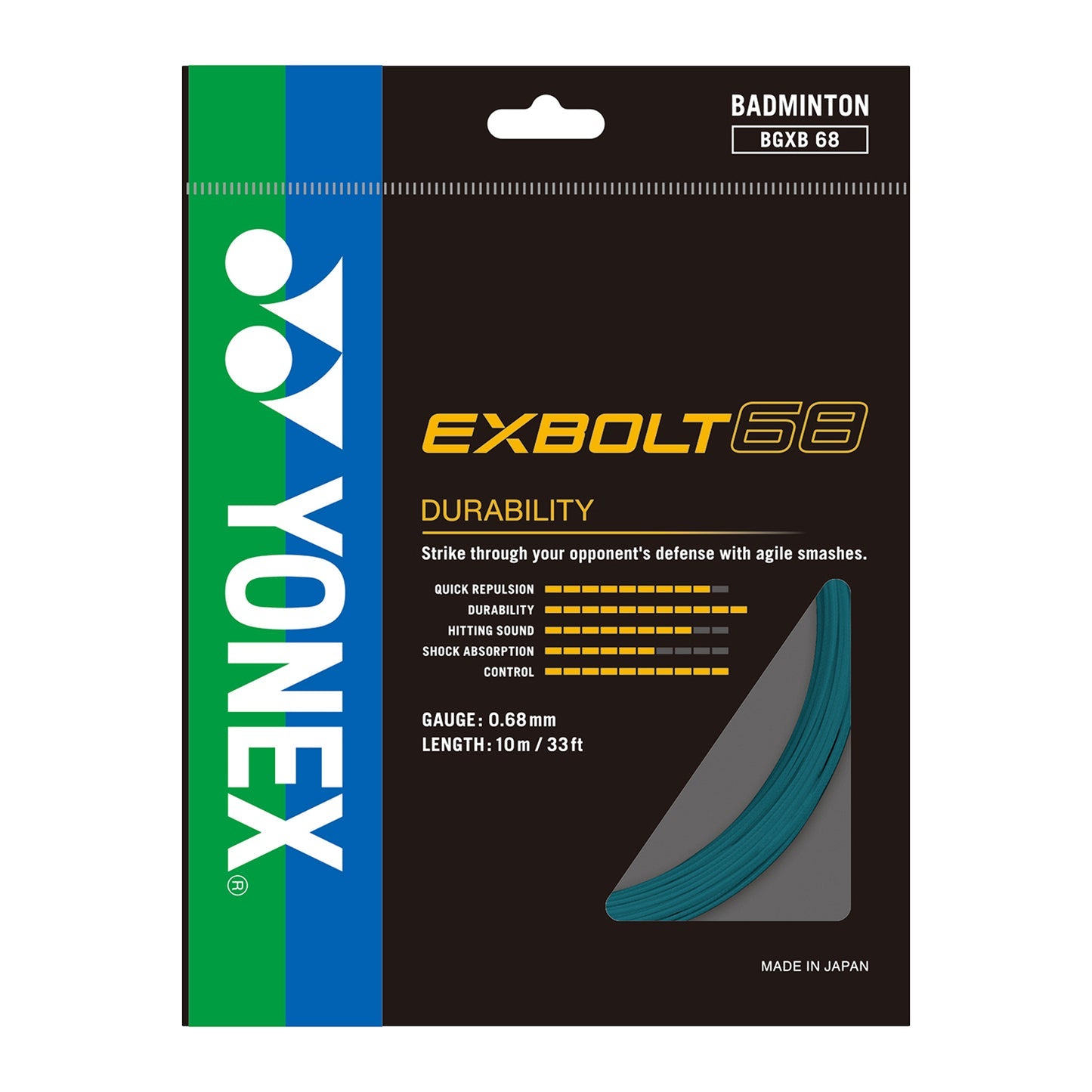 YONEX BG EXBOLT 68 BADMINTON STRING