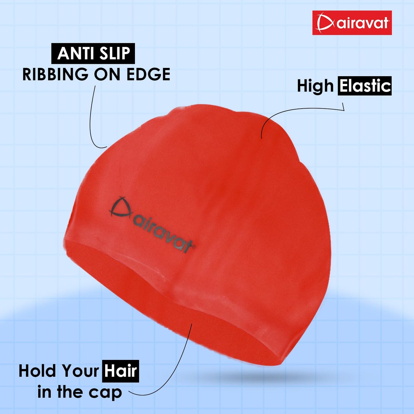 AIRAVAT BASIC SWIMMING CAP-001