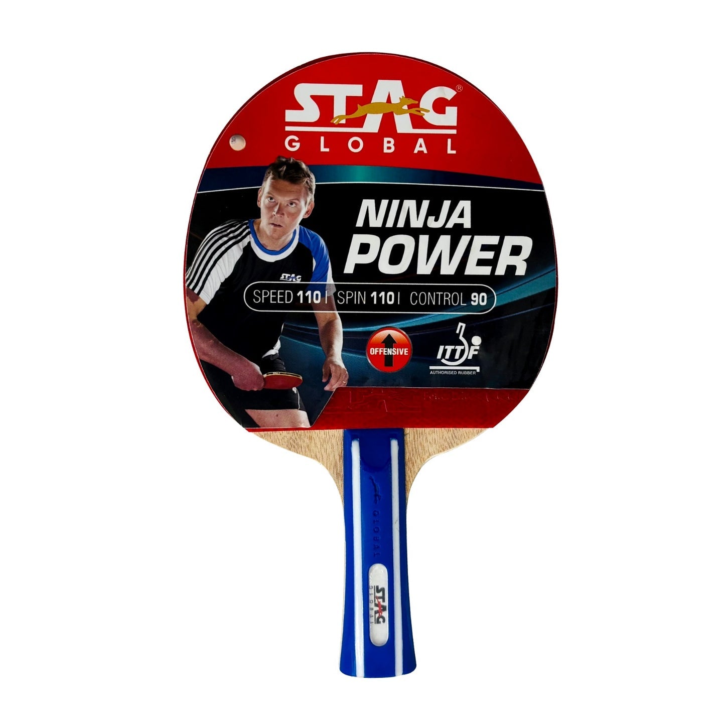 STAG Global Ninja Power Table Tennis Racket