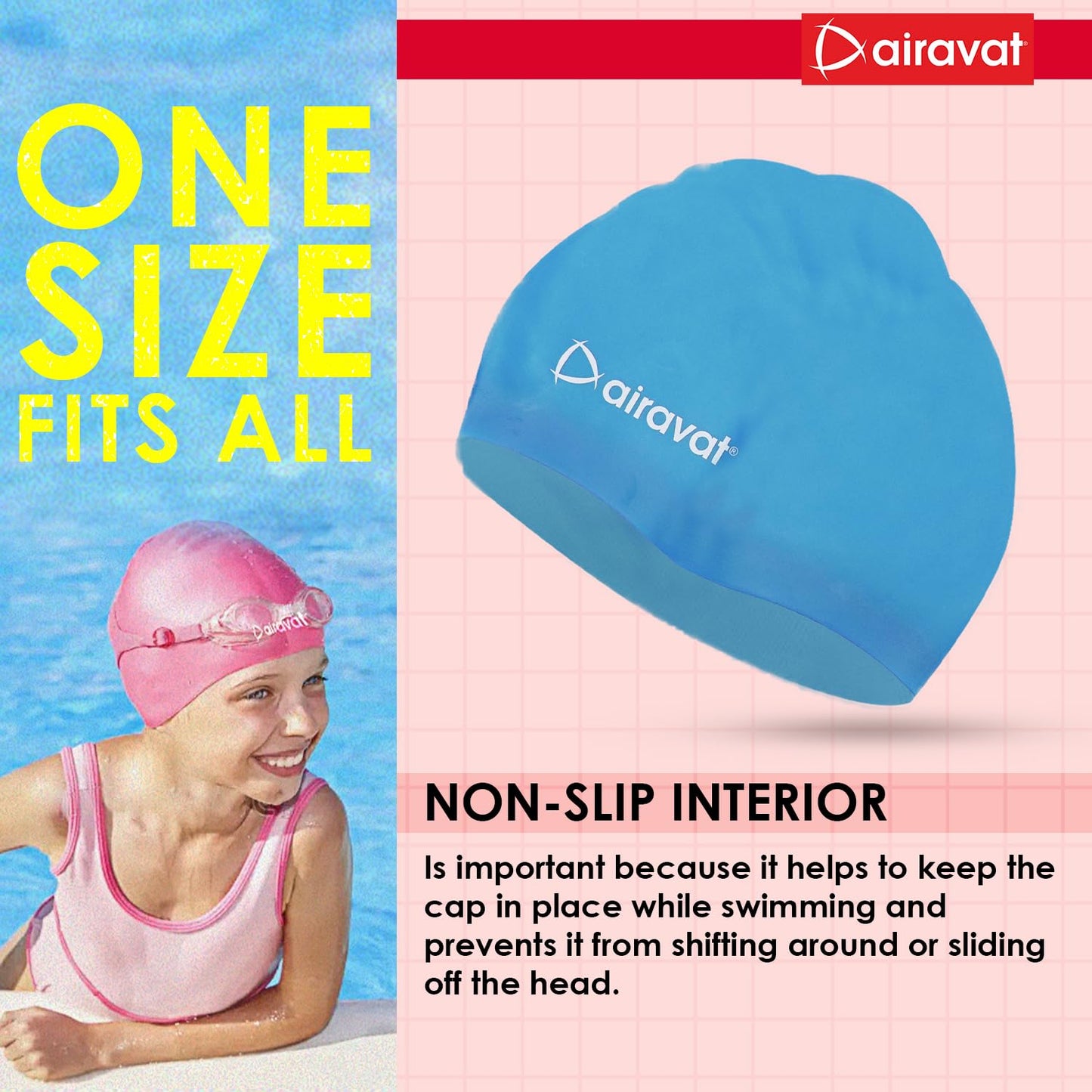 AIRAVAT BASIC SWIMMING CAP-001