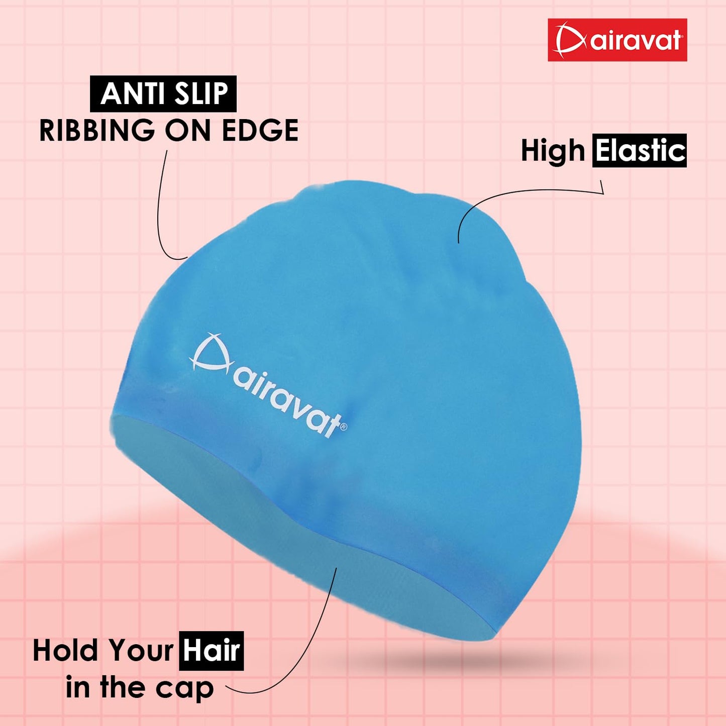 AIRAVAT BASIC SWIMMING CAP-001