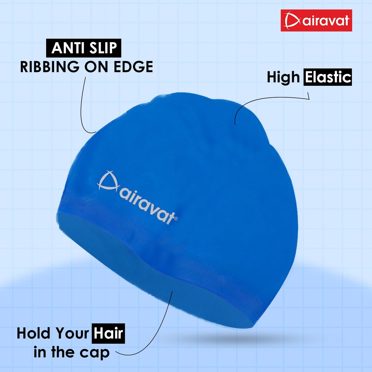 AIRAVAT BASIC SWIMMING CAP-001