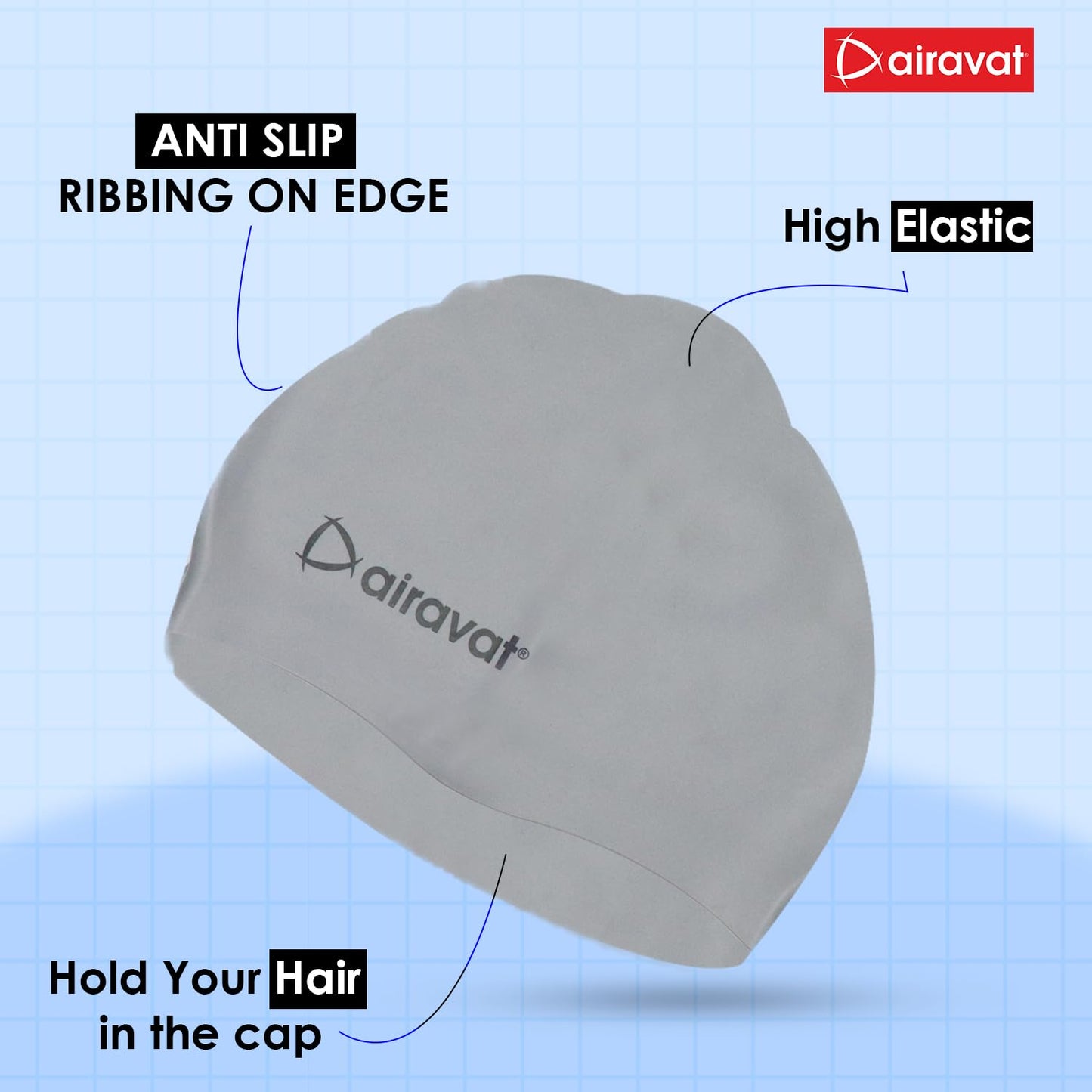 AIRAVAT BASIC SWIMMING CAP-001