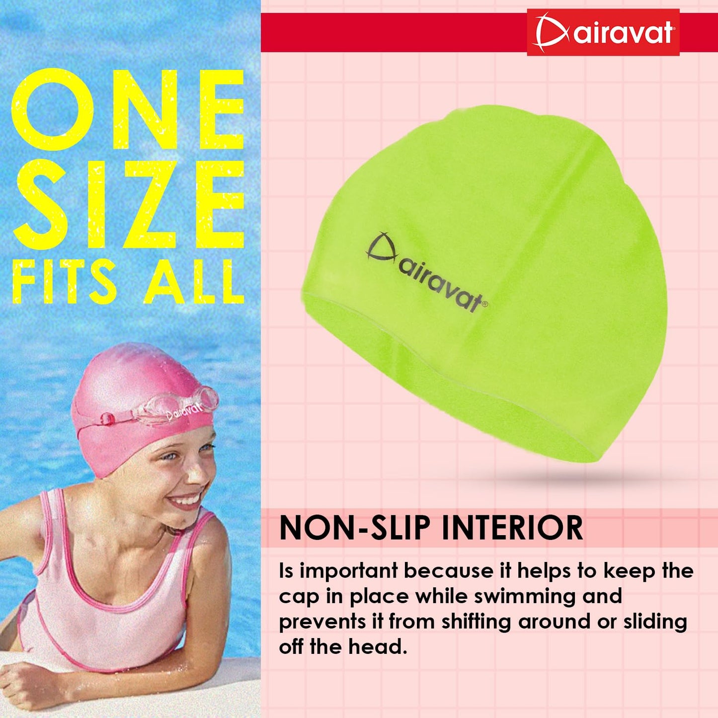 AIRAVAT BASIC SWIMMING CAP-001