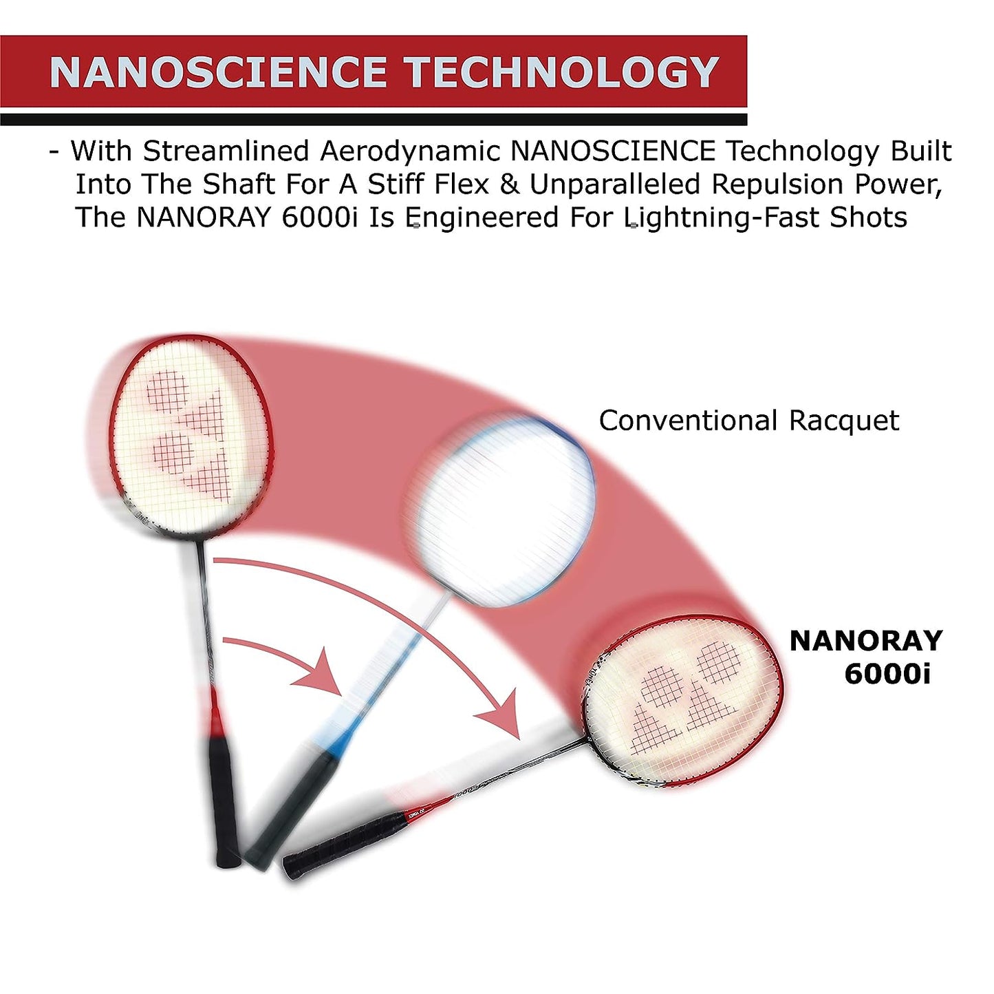 YONEX NANORAY 6000I BADMINTON RACQUET