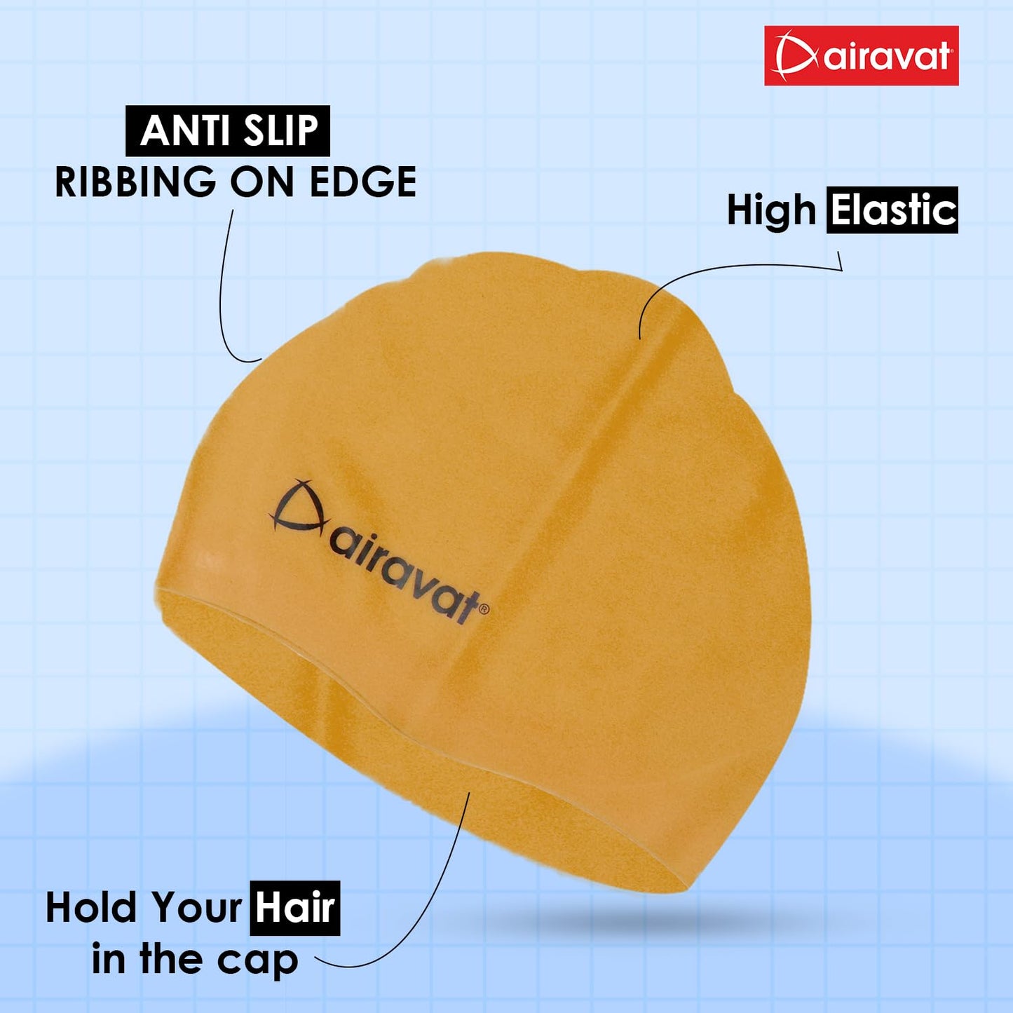 AIRAVAT BASIC SWIMMING CAP-001