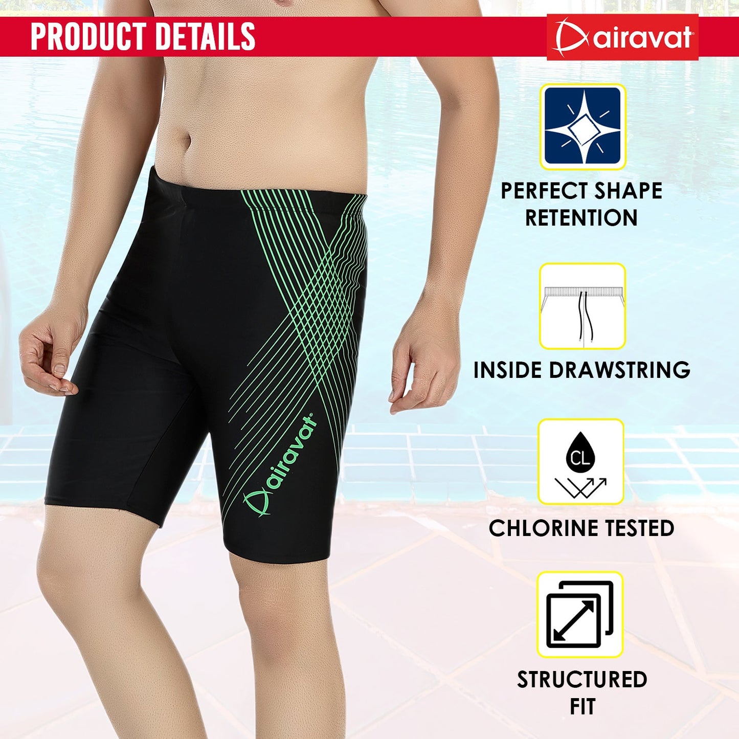 Airavat Surf 1505 Men's Swimming Jammer