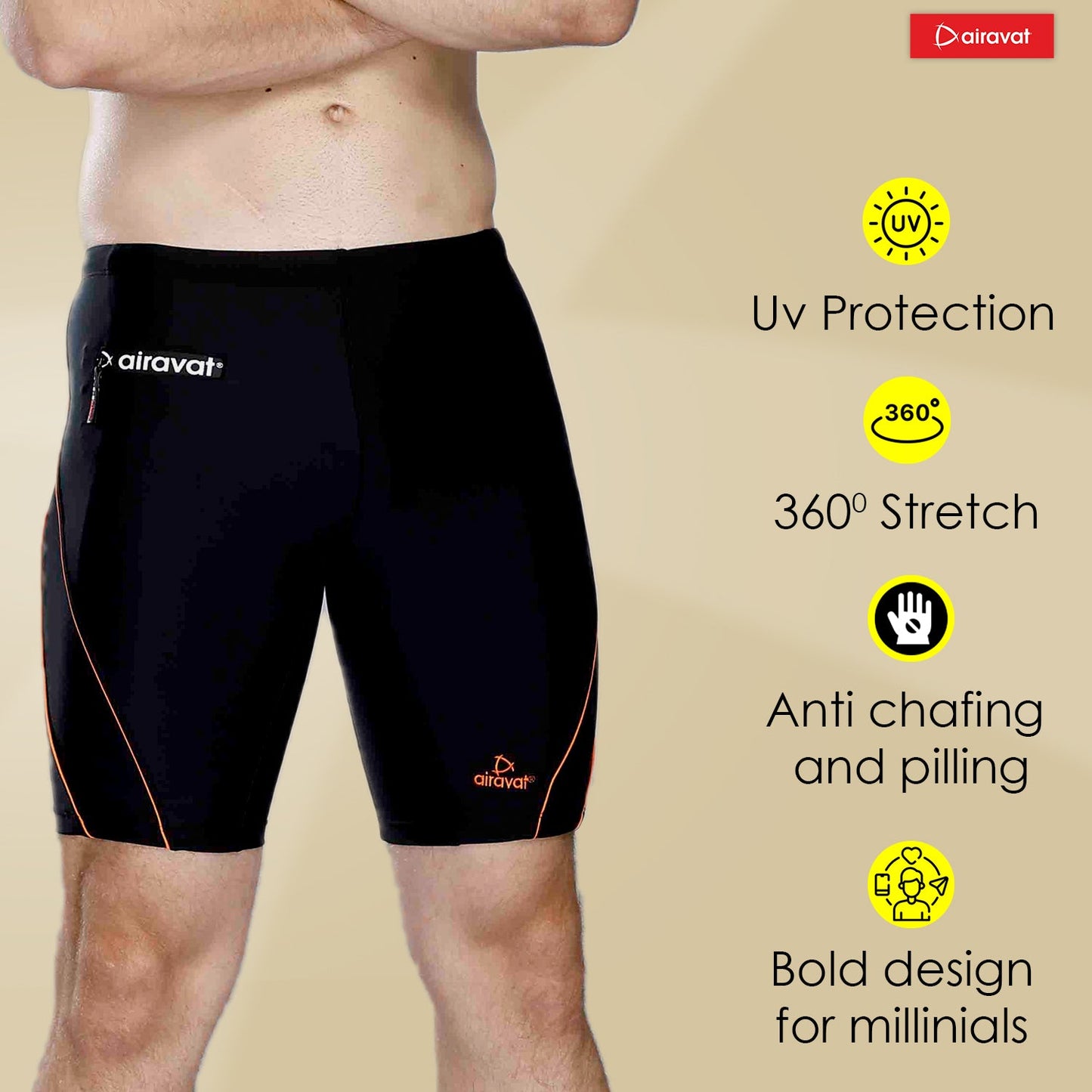 Airavat Calder 1510 Men's Swimming Jammer