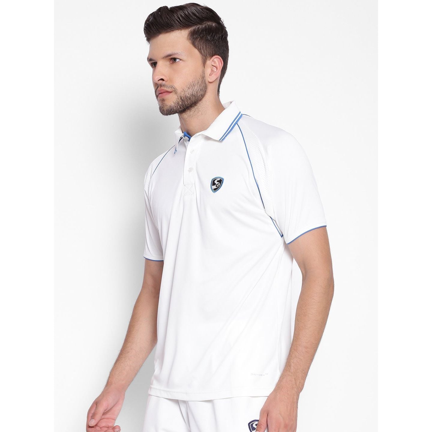 SG Premium 2.0 Half Sleeve Cricket Shirt  Whites