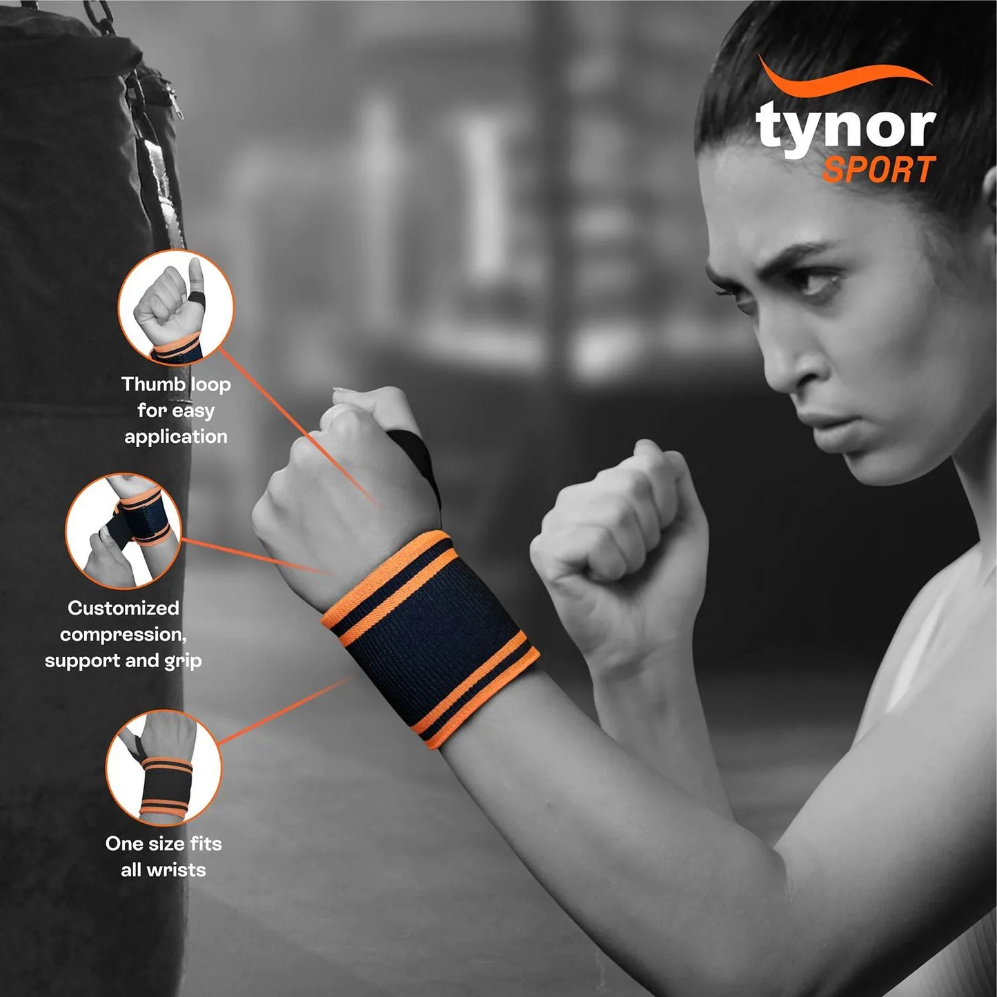 Tynor Wrist Wrap with Thumb Loop