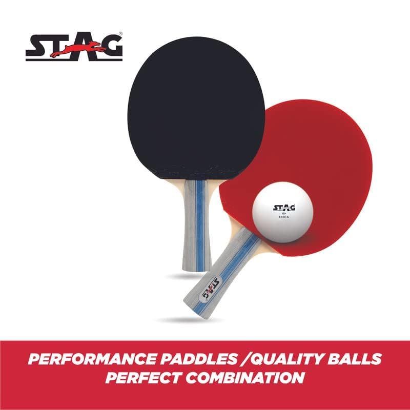 Stag 4 Star Table Tennis Playset (2 Racket with 3 Balls)