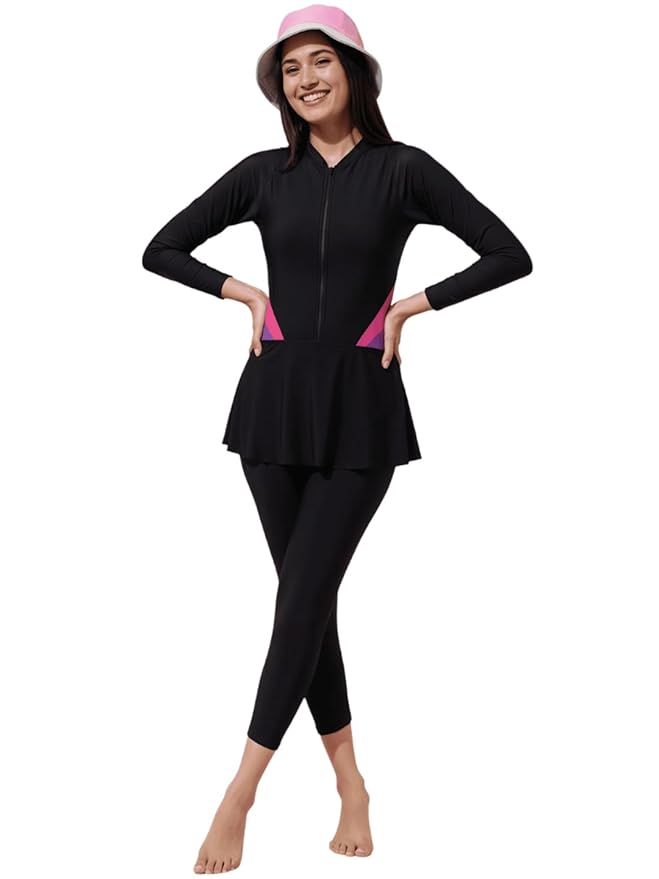 Lycot Ladies Frock Full Sleeves & Full Tights + Zip