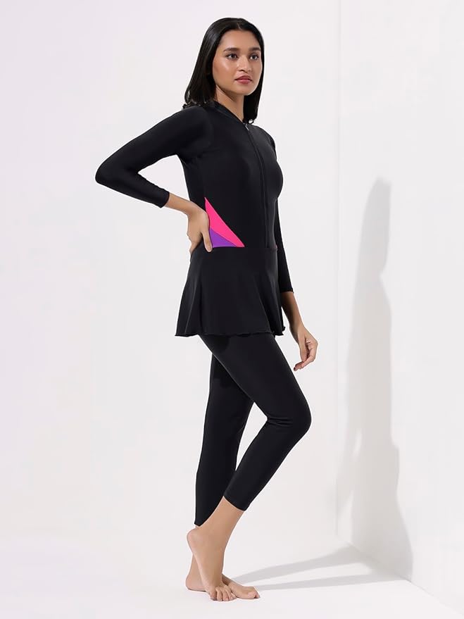 Lycot Ladies Frock Full Sleeves & Full Tights + Zip