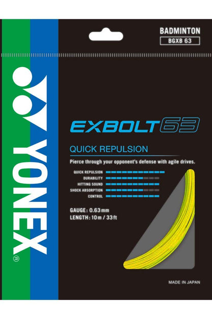 YONEX BG EXBOLT 63 BADMINTON STRING