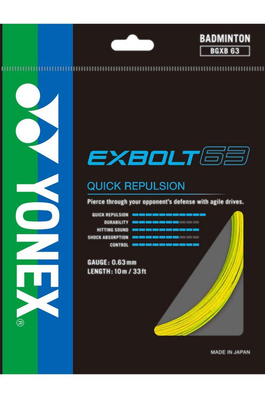 YONEX BG EXBOLT 63 BADMINTON STRING