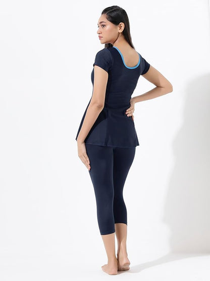Lycot Ladies A Line Half sleeves & 3/4th Tight