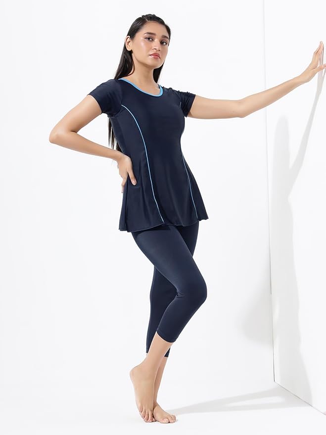 Lycot Ladies A Line Half sleeves & 3/4th Tight