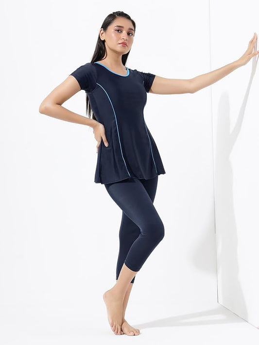 Lycot Ladies A Line Half sleeves & 3/4th Tight