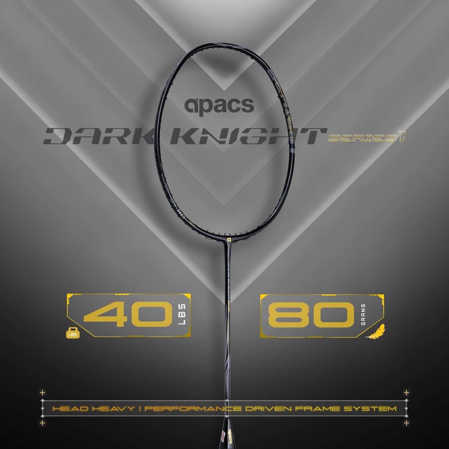 APACS DARK KNIGHT BADMINTON RACQUET