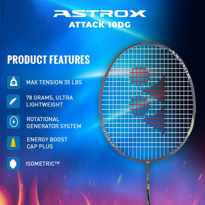 YONEX ASTROX ATTACK 10 DG BADMINTON RACQUET