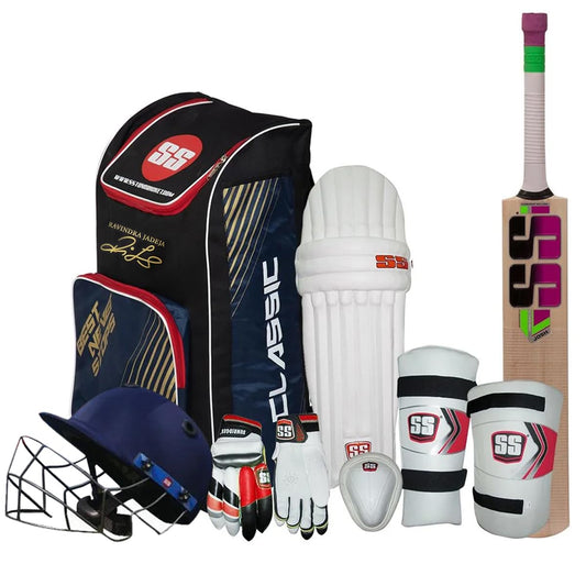 SS Ravindra Jadeja kashmir willow Full Cricket Kit