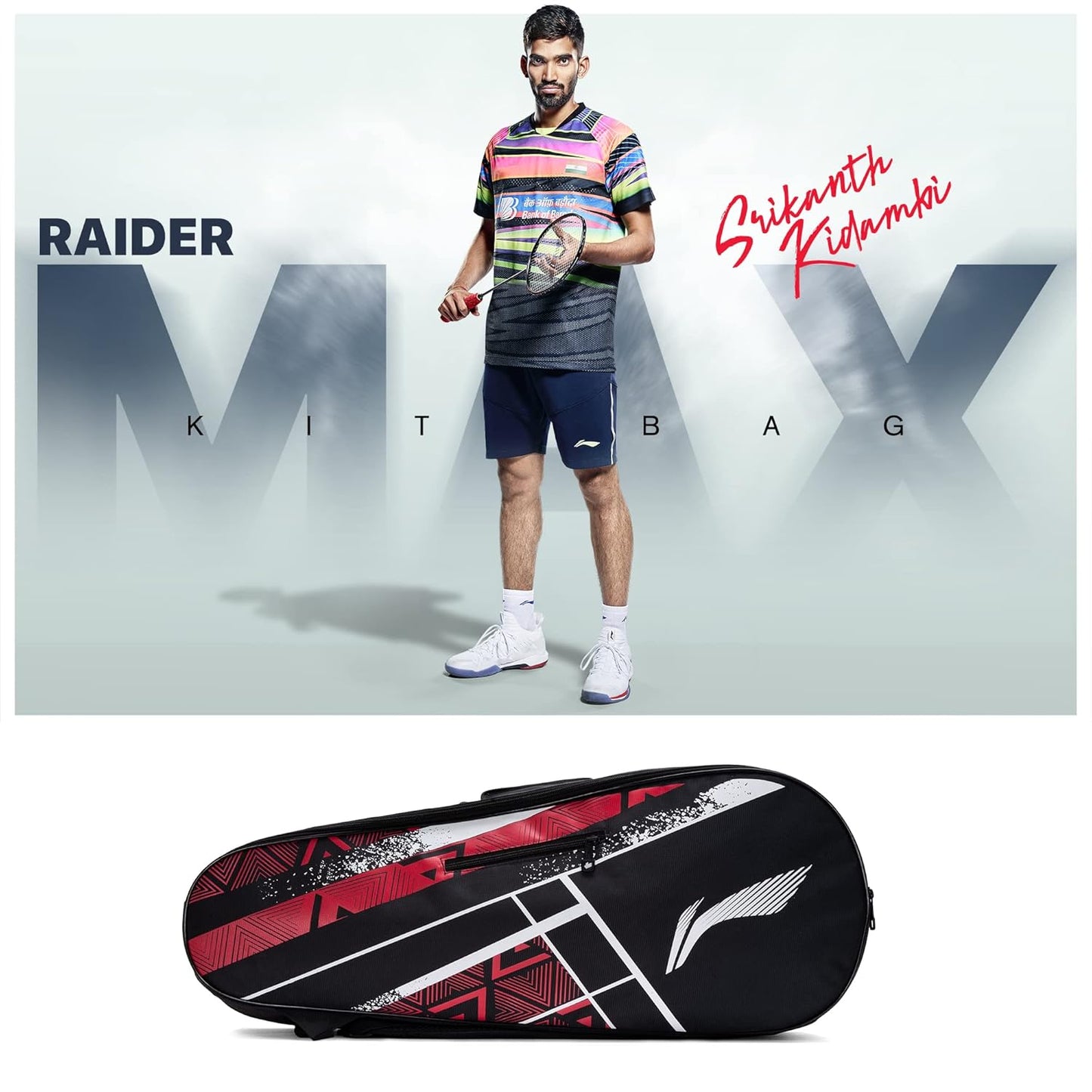 Li-Ning ABDS681 Raider Max Badminton Kit Bag