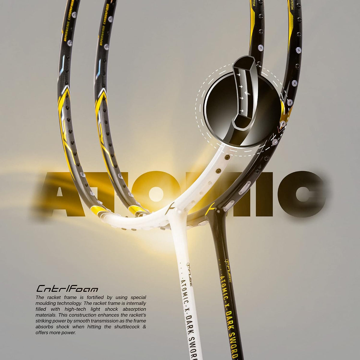 Hundred Atomic-X Badminton Racquet