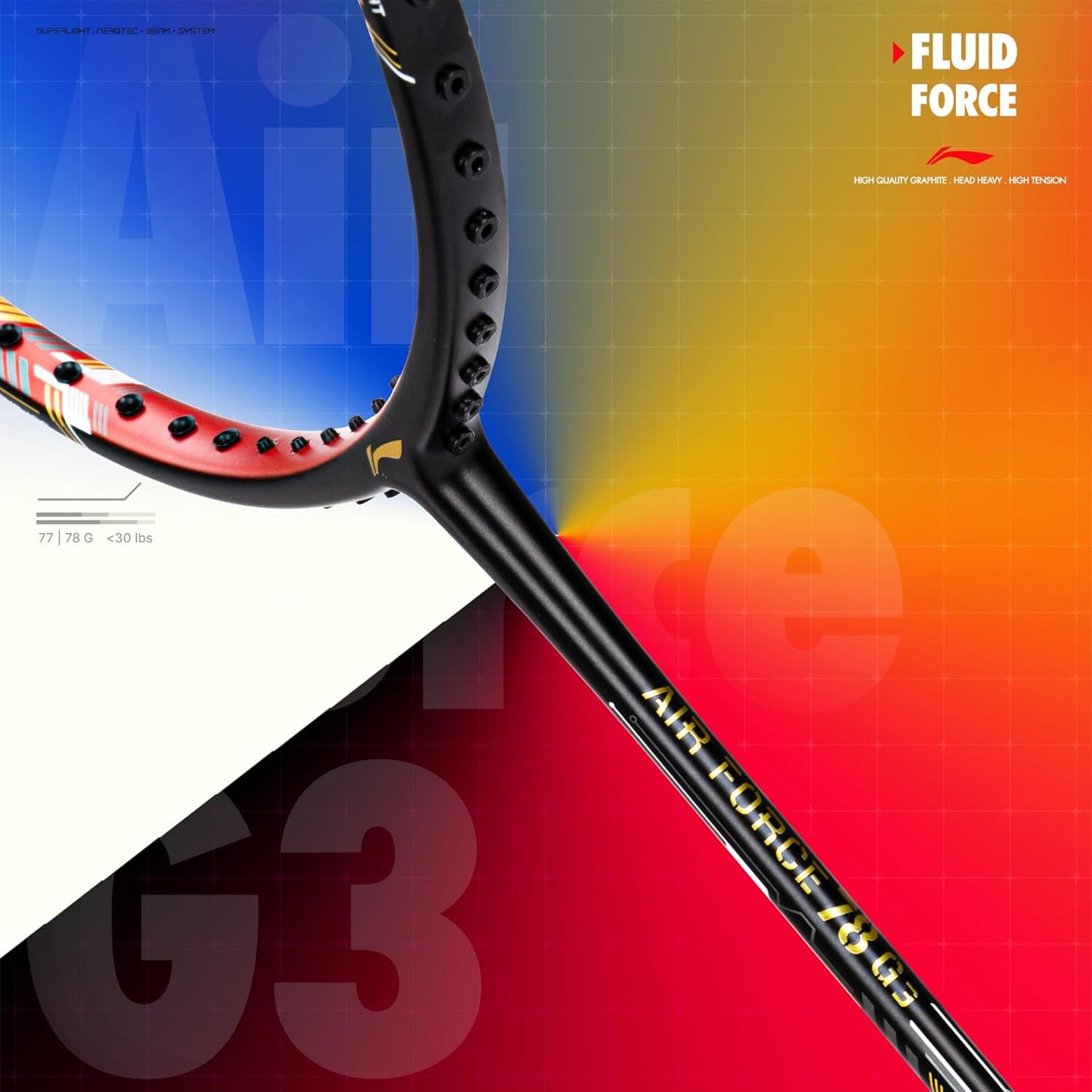 LINING AIR FORCE G3  BADMINTON RACQUET