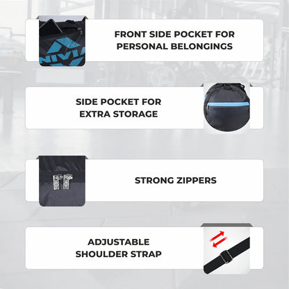 NIVIA Deflate  2.0 Gym & Duffle Bag