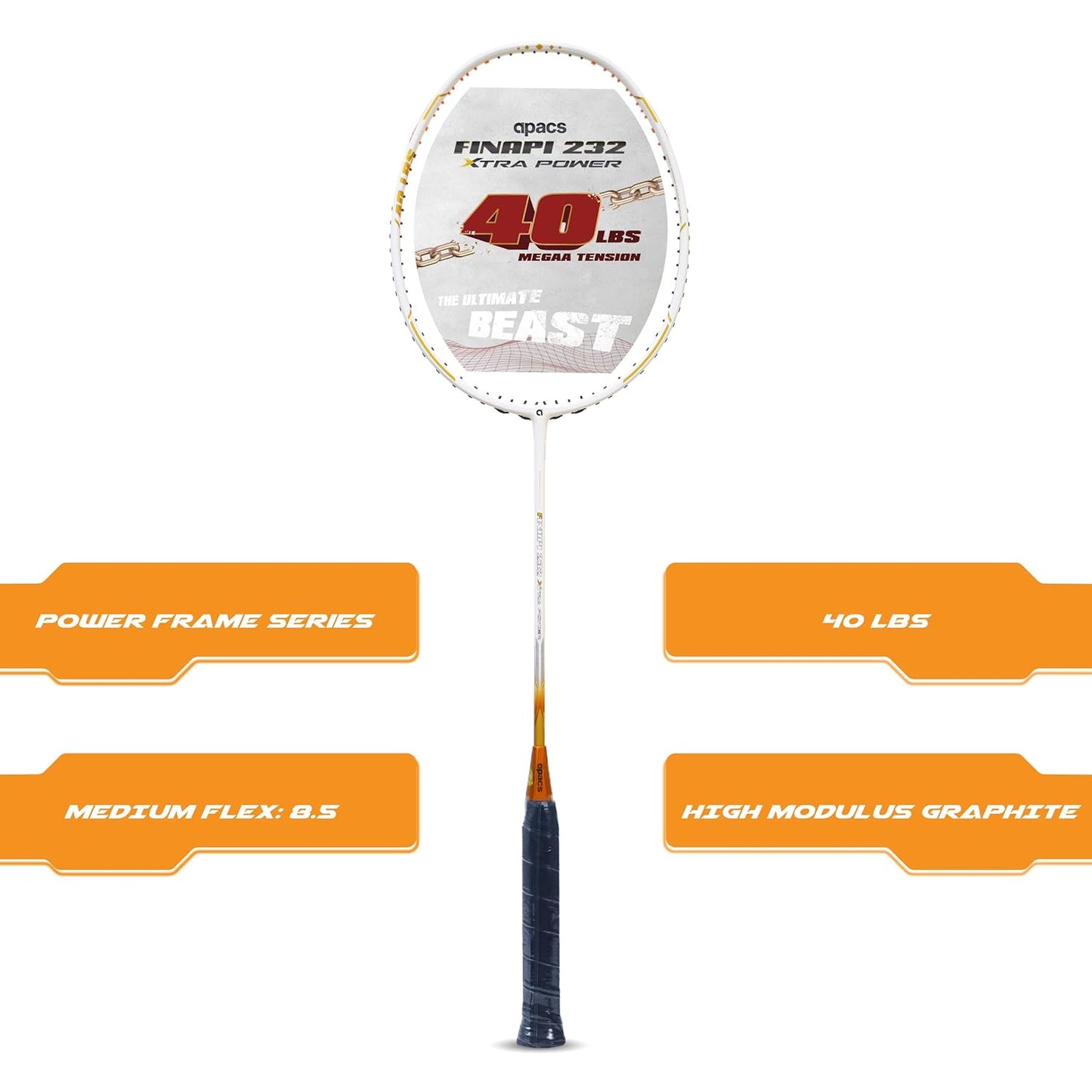 Apacs Finapi 232 Xtra Power Badminton Racket