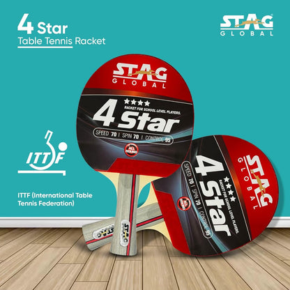 STAG GLOBAL 4 STAR Table Tennis Racket