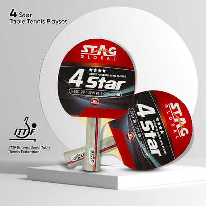 STAG GLOBAL 4 STAR Table Tennis Racket
