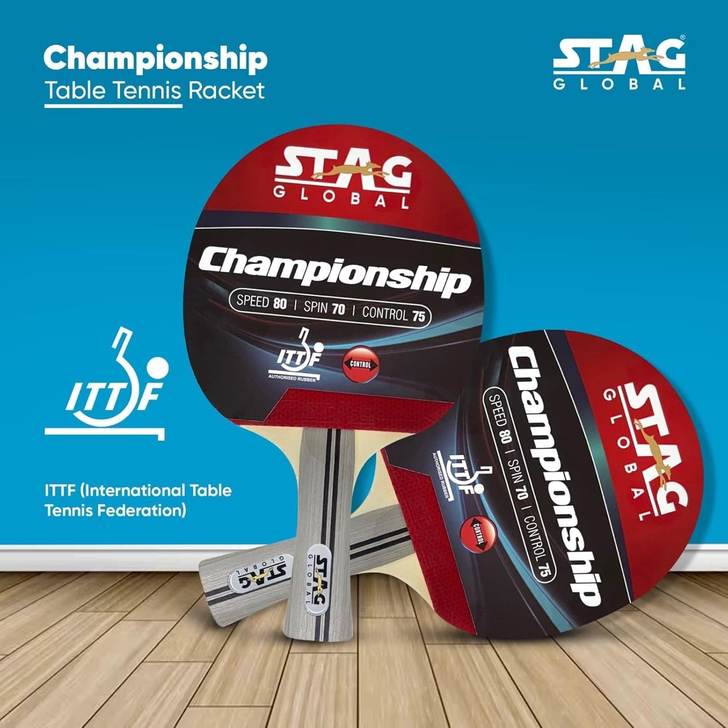 STAG Global Championship Table Tennis Racket