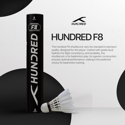 HUNDRED F8 Feather Shuttlecock